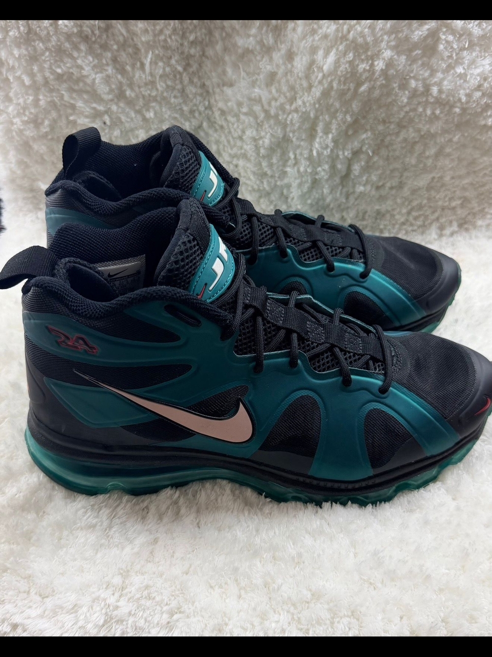 Nike Air Max Griffey Fury Freshwater Black Green Size 7.5 2011